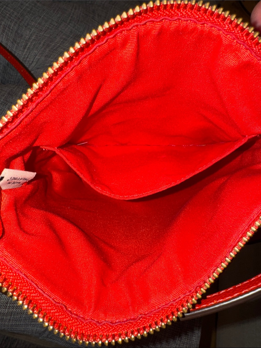 Coach Bag Kitt Pebbled Leather Orange Rusty Red Crossbody - Picture 10 of 17